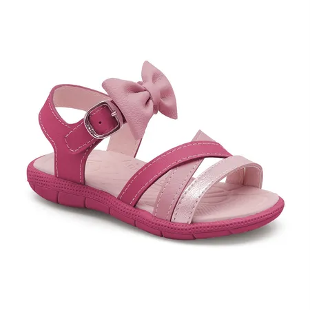 Sandália Infantil Menina Laço Encantado Rosa Fofinho