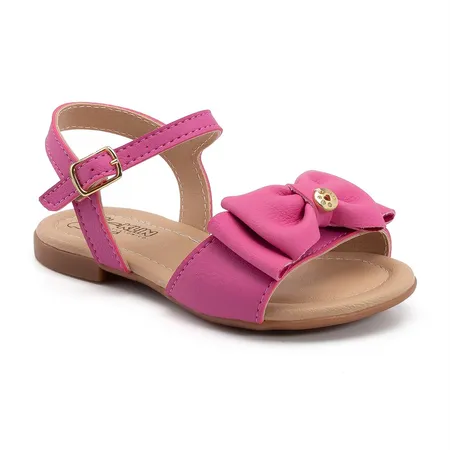 Sandália Infantil Feminina Pink Com Laço Fofinho Sandália Infantil Feminina Pink Com Laço Fofinho