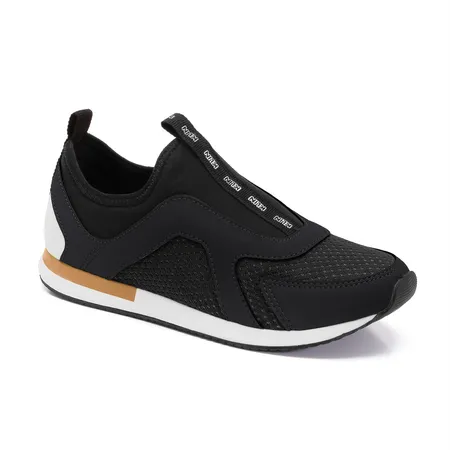 Tenis Walk Kids - 178 - Preto/Laranja