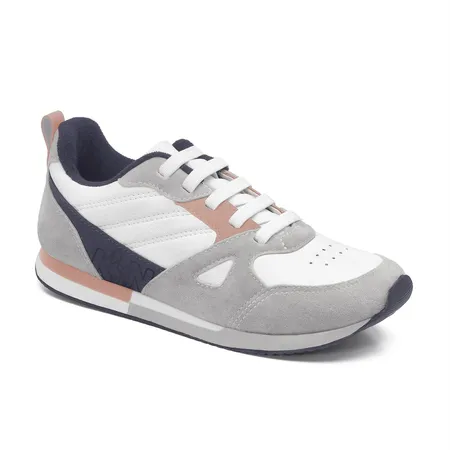 Tenis Walk Kids - 178 - Branco/Salmao/Marinho