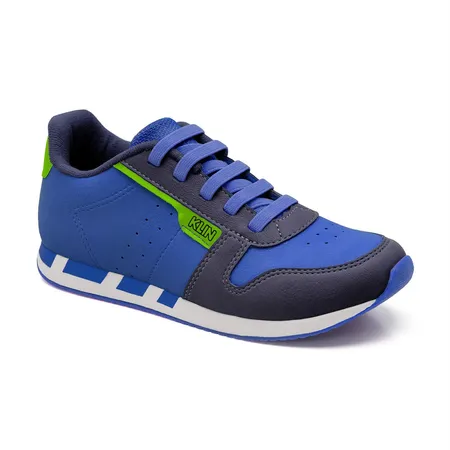 Tênis Infantil Klin Adventure Azul E Verde Limão