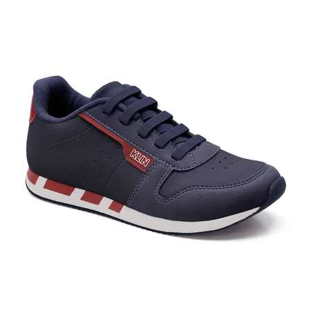 Tênis Infantil Klin Aventura Azul Marinho E Vermelho