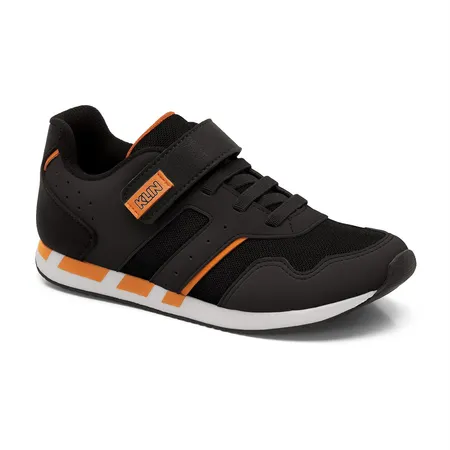 Tênis Infantil Klin Aventura - Preto E Laranja