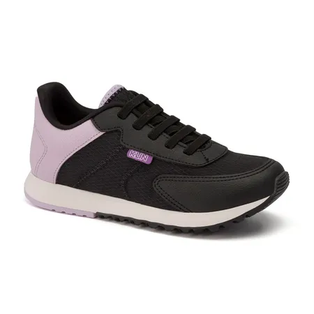 Tênis Infantil Klin Preto E Roxo Moderno