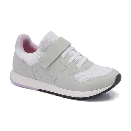 Tenis Walk Kids - 178 - Branco/Gelo/Lavanda