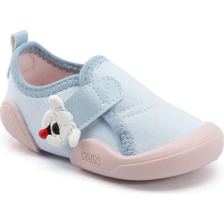 Tênis Infantil Slip-On Klin Com Aplique Divertido - Azul Bebê