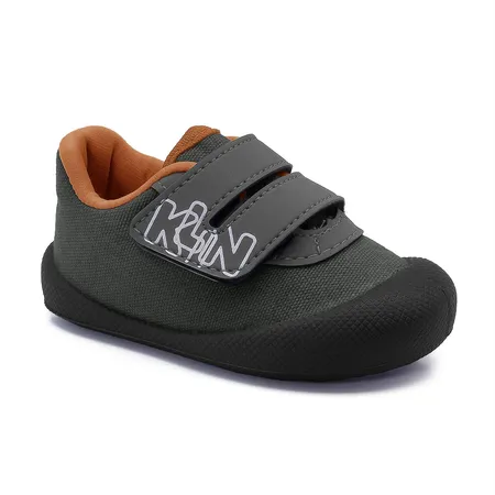 Tenis Confort Plus - 180 - Grafite/Preto/Laranja