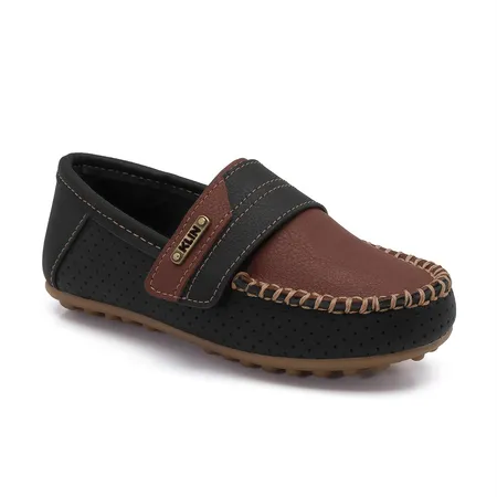 Mocassim Infantil Carinhoso Preto E Marrom