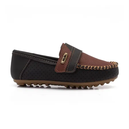 Mocassim Infantil Carinhoso Preto E Marrom Mocassim Infantil Carinhoso Preto E Marrom