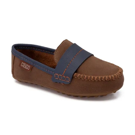 Sapato Curumim - 197 - Marrom/Cobalto