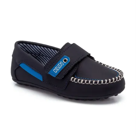 Mocassim Infantil Klin Marinho Com Velcro Fofinho Mocassim Infantil Klin Marinho Com Velcro Fofinho
