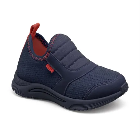 Tênis Infantil Klin Slip-On Fofinho Azul Marinho