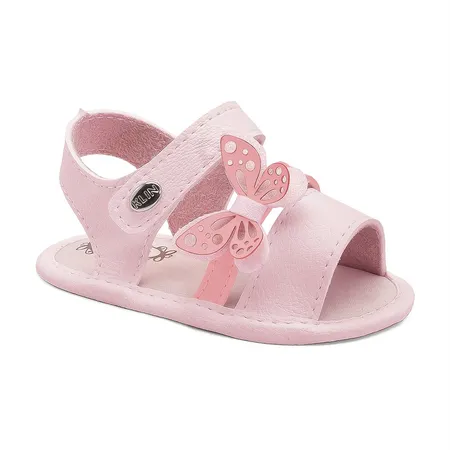 Sandália Bebê Borboleta Rosa Klin