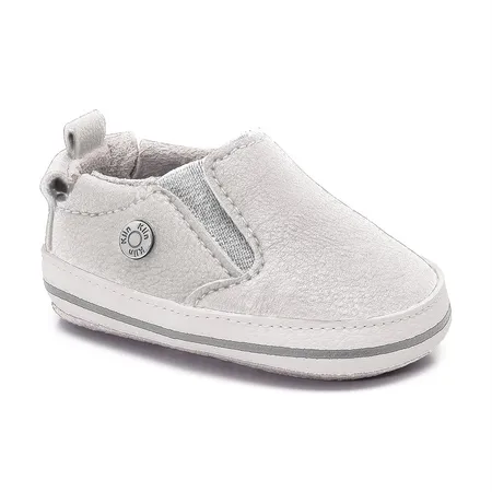 Sapatinho Bebê Klin Slip On Prateado Fofinho