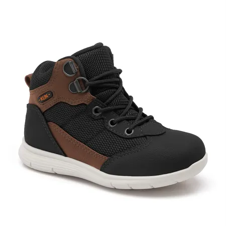 Bota Aventureira Kids Klin - Preto E Caramelo