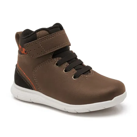 Tênis Botinha Infantil Aventureiro Marrom Com Velcro