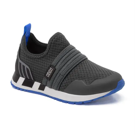 Tênis Infantil Klin Slip-On Aventura Azul E Cinza