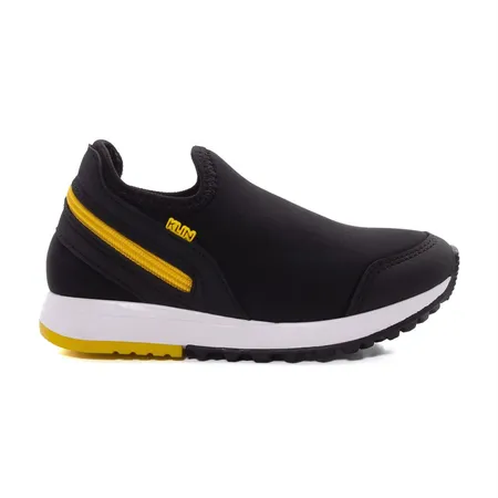 Tênis Slip On Infantil Fofinho Preto E Amarelo Tênis Slip On Infantil Fofinho Preto E Amarelo