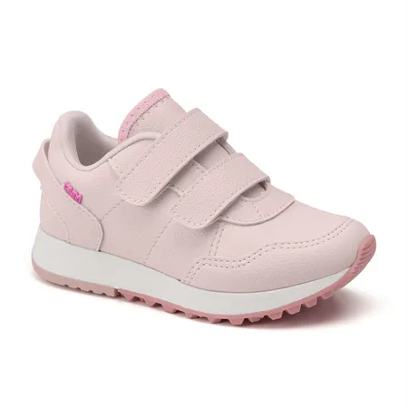 Tênis Infantil Fofinho De Velcro Rosa