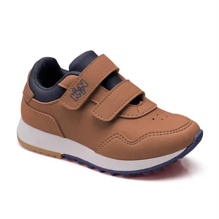 Tênis Infantil Fofinho Kin De Velcro Caramelo