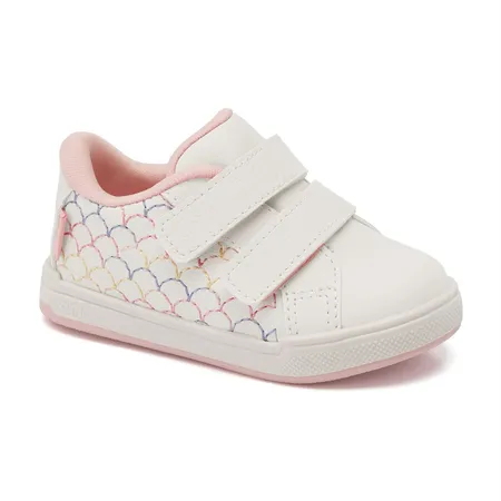 Tenis Moon Baby - 218 - Branco/Rosa Claro