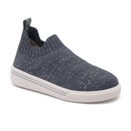 Tênis Infantil Slip-On Tricô Fofinho Marinho Salpicado