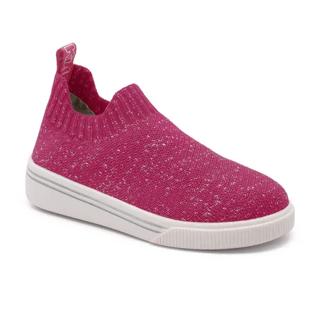 Tênis Slip-On Fofinho Pink Com Brilho Para Pequenos Aventureiros