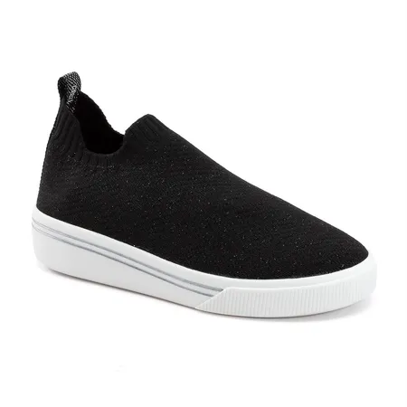 Tênis Slip-On Infantil Brilhante Preto Tênis Slip-On Infantil Brilhante Preto
