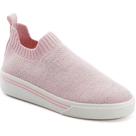 Tênis Infantil Slip-On Rosa Fofura Knit