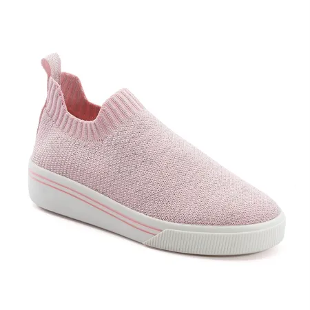 Tênis Infantil Slip-On Rosa Fofura Knit Tênis Infantil Slip-On Rosa Fofura Knit