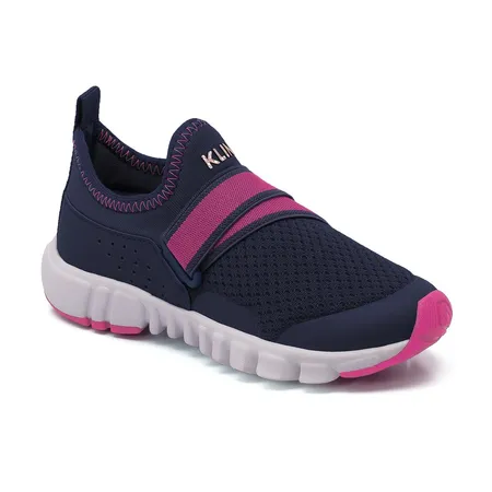 Tênis Infantil Slip-On Klin Marinho E Pink Aventura