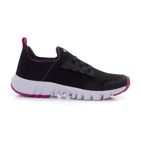Tênis Infantil Klin Preto E Pink