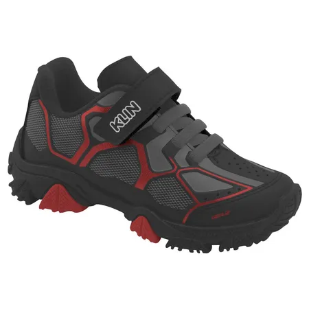 Tênis Infantil Klin Aventureiro Preto E Vermelho