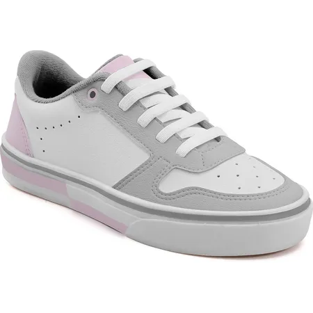 Tênis Infantil Fofinho: Branco, Cinza E Rosa