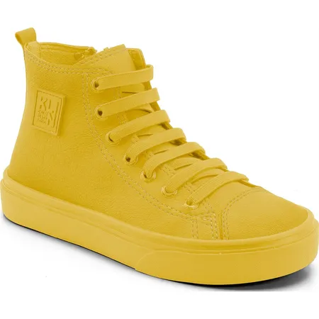 Tênis Infantil Cano Alto Amarelo Solar