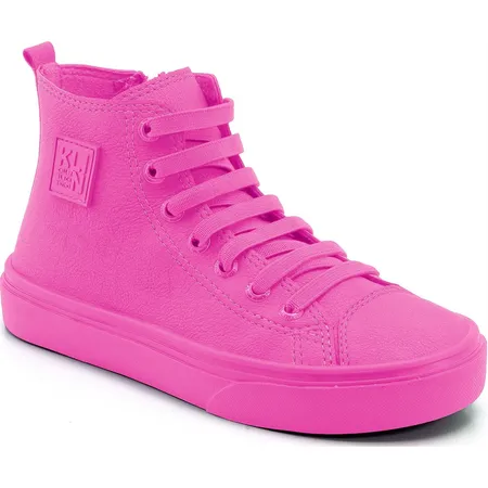 Tênis Infantil Cano Alto Klin Pink Vibrante
