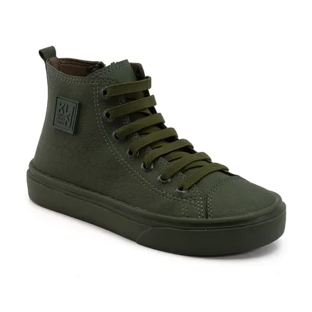 Tênis Infantil Klin Cano Alto Verde Militar Tênis Infantil Klin Cano Alto Verde Militar