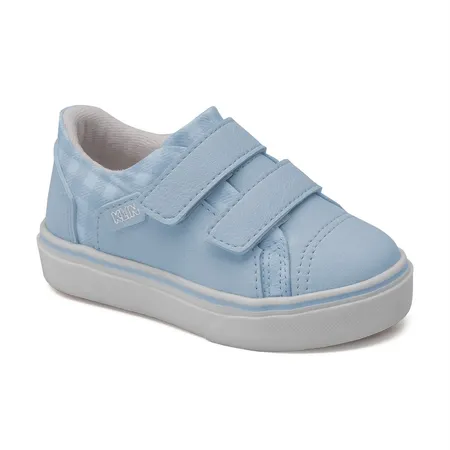 Tênis Infantil Klin Fecho Contato Azul Bebê