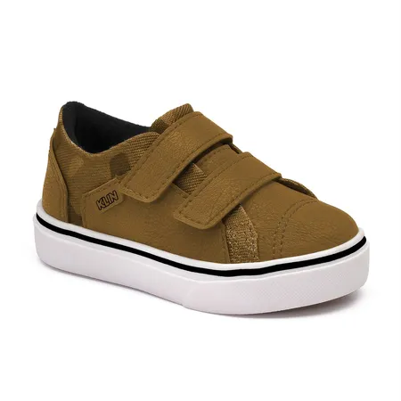 Tênis Fofinho Infantil Klin Com Velcro Caramelo