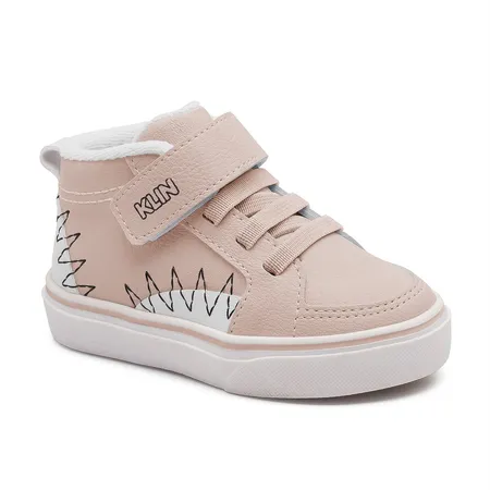 Tênis Infantil Cano Alto Klin Charme Monstrinho Rosa
