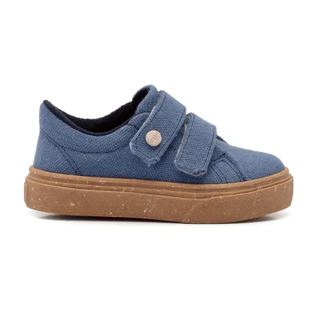 Tênis Infantil Klin Cano Baixo Azul Com Velcro Tênis Infantil Klin Cano Baixo Azul Com Velcro
