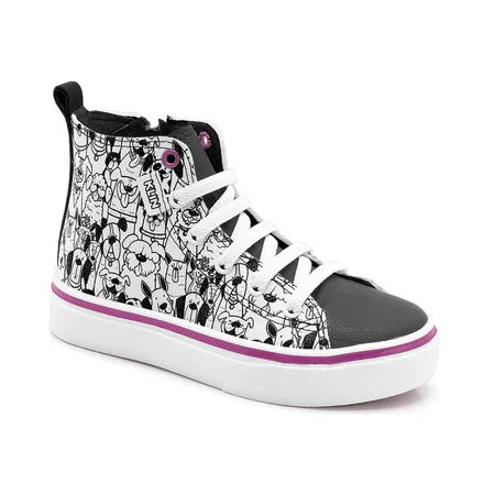 Tenis Freestyle Mini - 260 - Branco/Preto/Pink