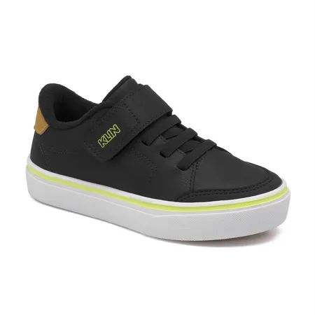 Tênis Infantil Klin Play Com Velcro E Detalhe Neon