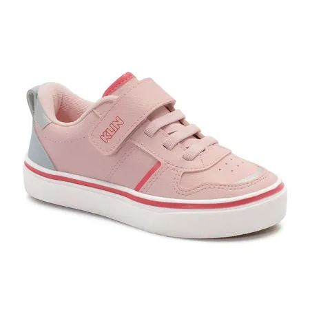 Tênis Infantil Klin Fofinho Rosa Com Velcro