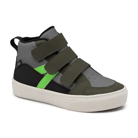 Tenis Freestyle Mini - 260 - Grafite/Verde Militar