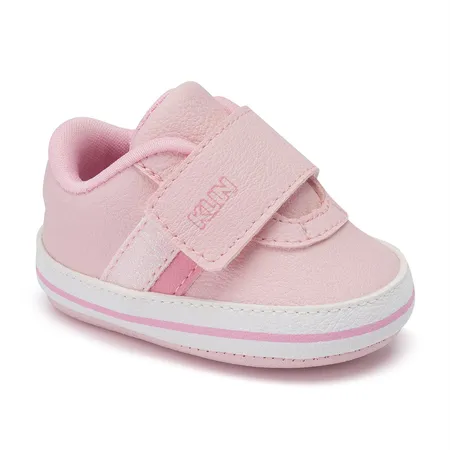 Tênis Bebê Feminino Klin Rosê Glitter