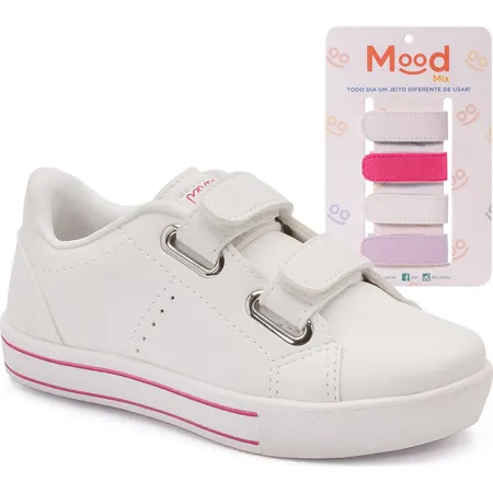 Tênis Infantil Fofura Mood Mix Com Tiras Intercambiáveis