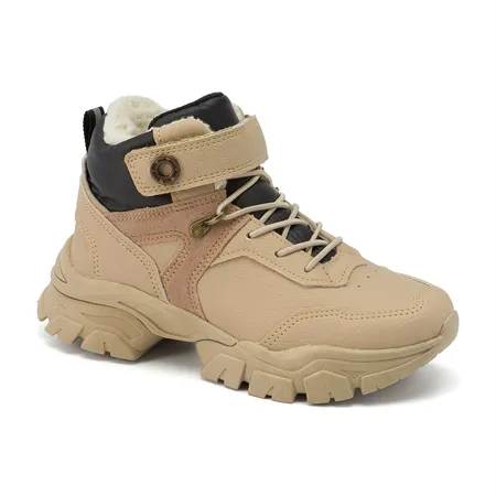 Bota Infantil Aventureira Fofinha Com Pelinhos E Velcro