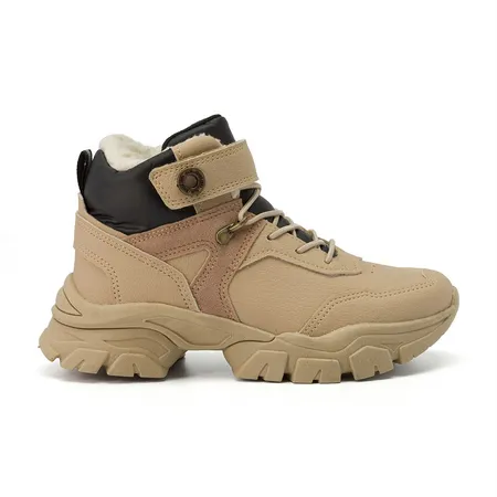 Bota Infantil Aventureira Fofinha Com Pelinhos E Velcro