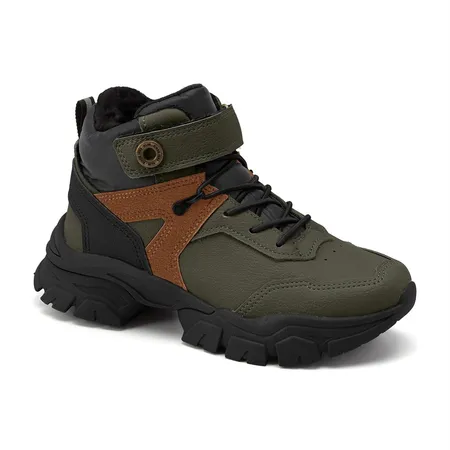 Tênis Bota Infantil Aventureiro Verde Militar